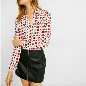 Express Portofino slim fit top - XOXO -Medium